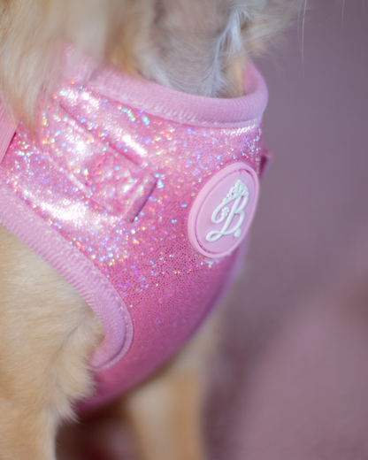 Peitoral Bling Bling Baby Pink