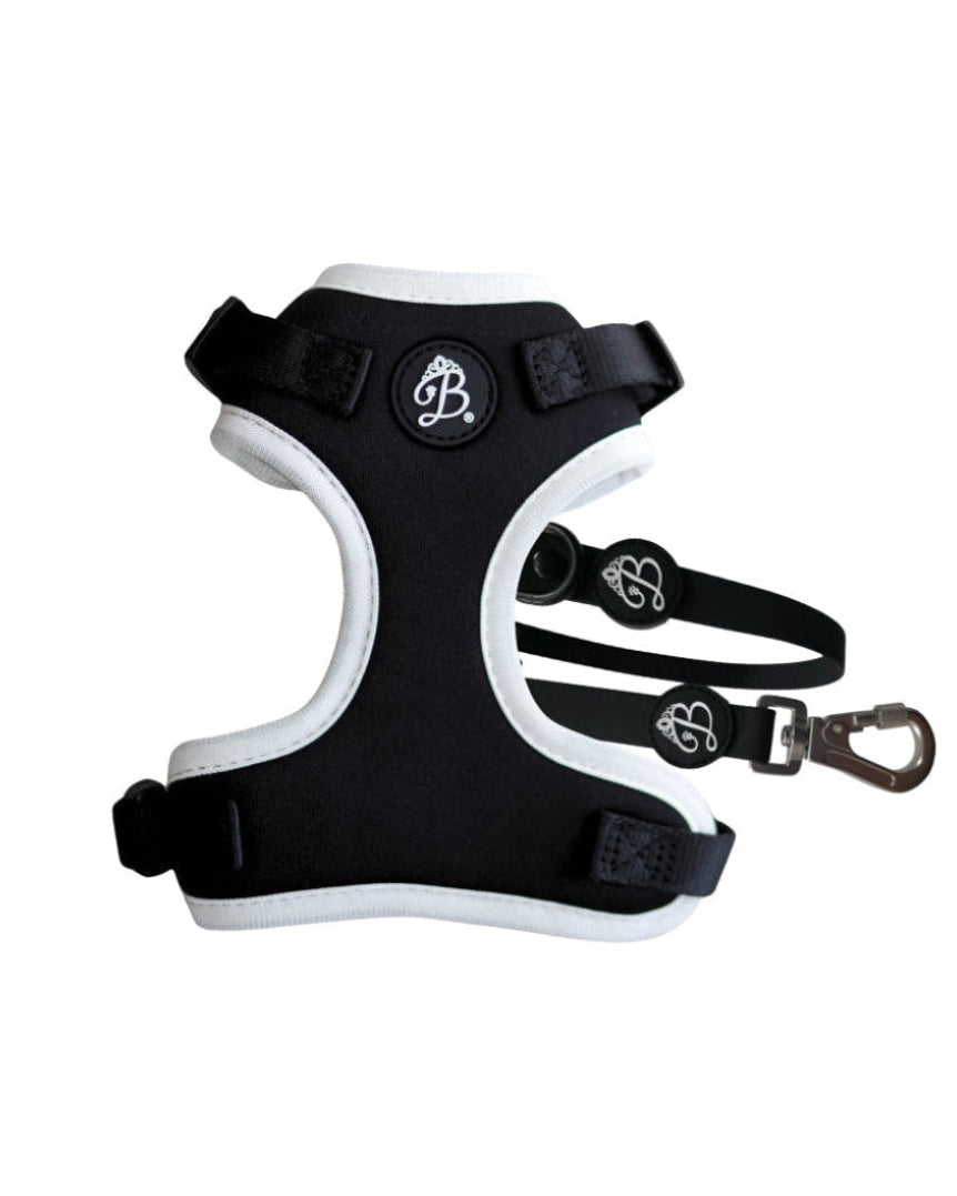 Kit Peitoral + trela Nº1 Blanc Noir