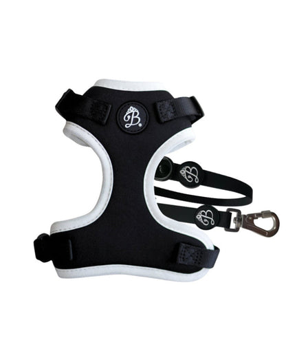 Kit Peitoral + trela Nº1 Blanc Noir
