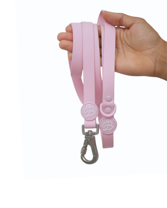 Trela à prova de água rosa bebé
