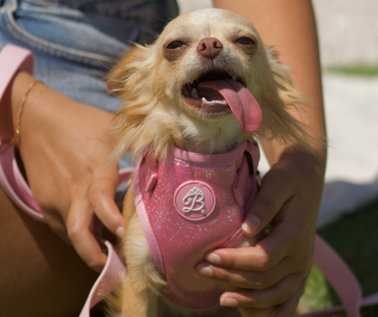 Peitoral Bling Bling Baby Pink